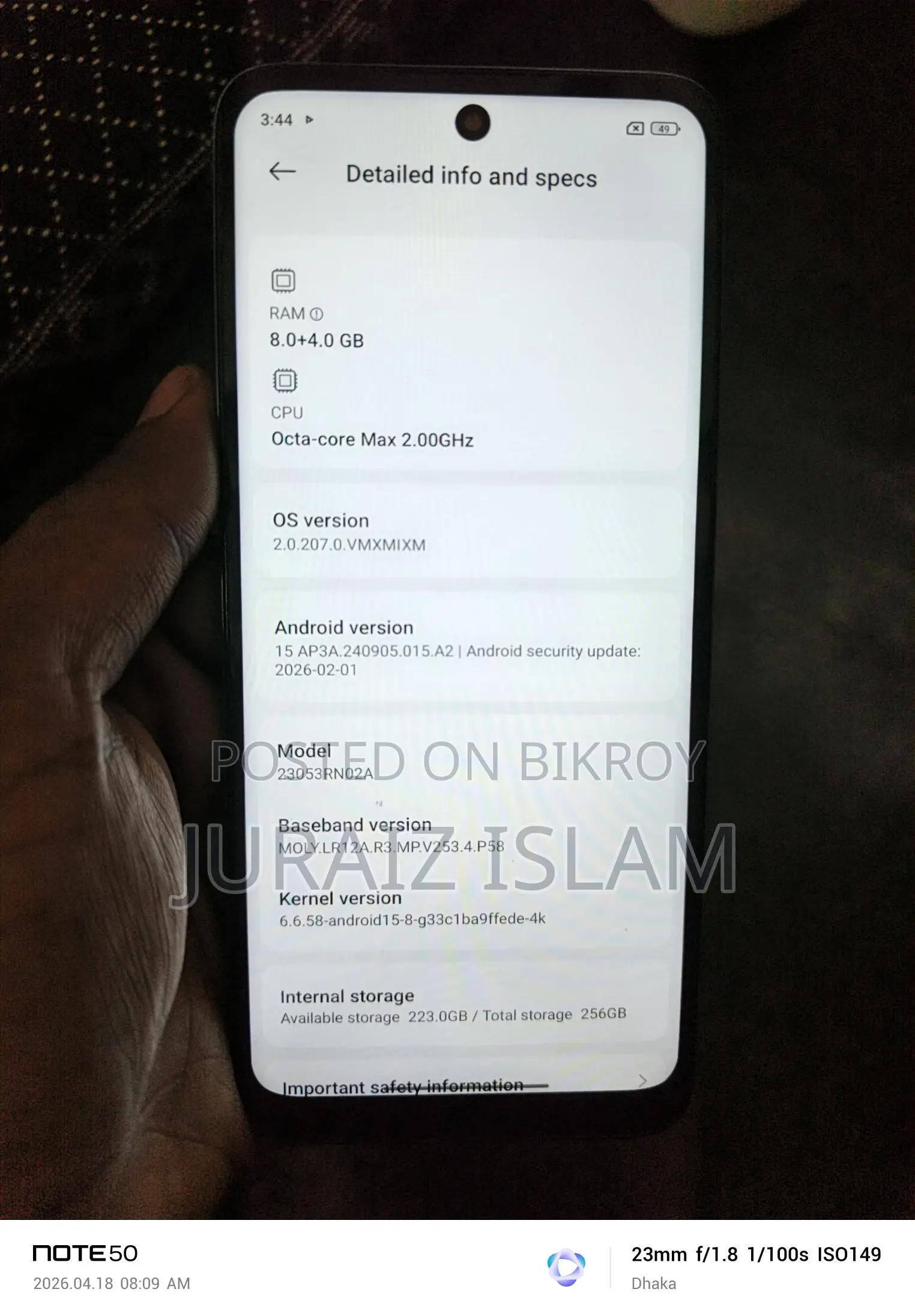 Xiaomi Redmi Note 12 (Used)