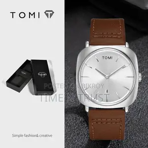 Tomi Square Mens Genuine Leather