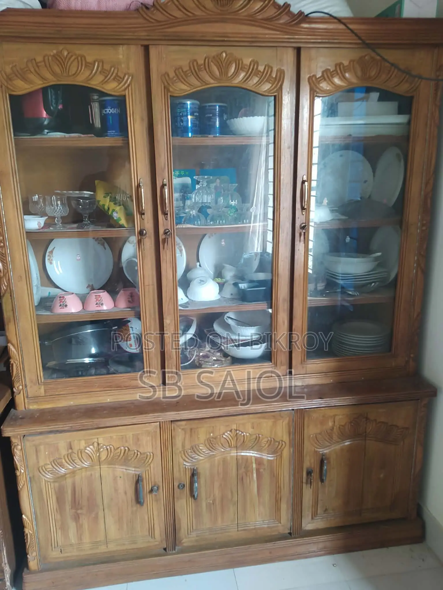 Teak Wood Showcase