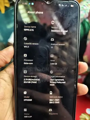 OPPO A16 . (Used)