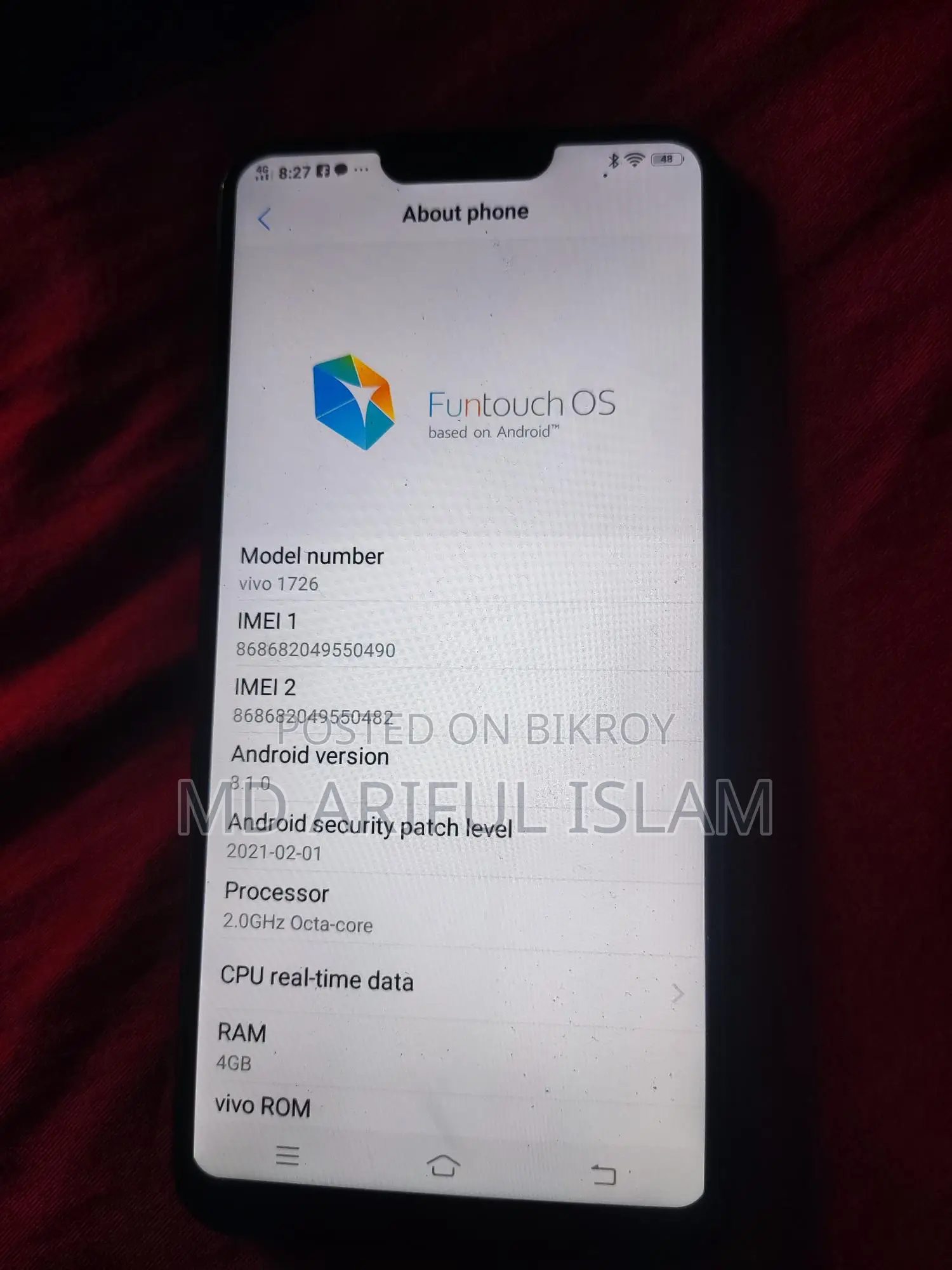 Vivo 1726 (Used)
