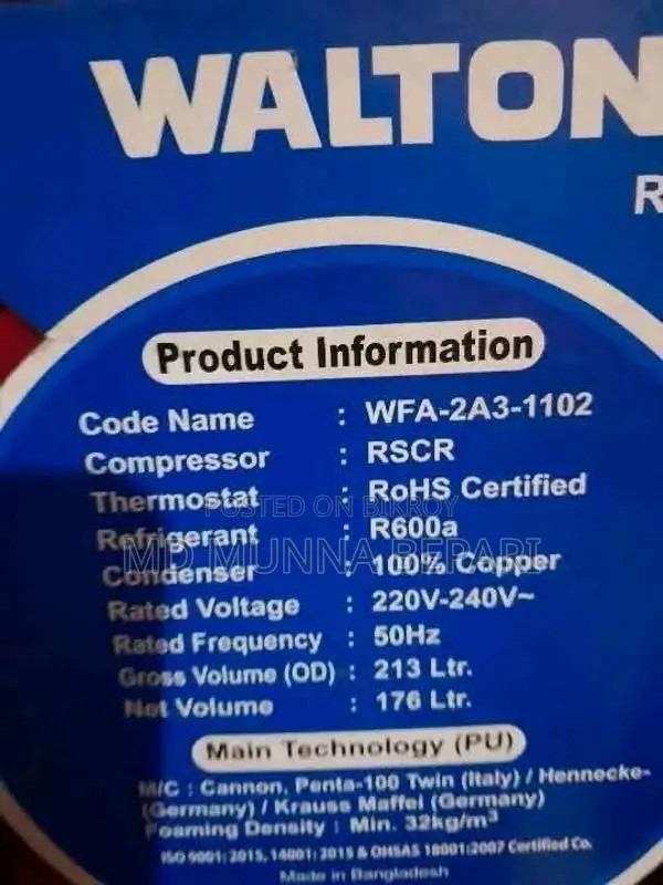 Walton Fridge for Sale