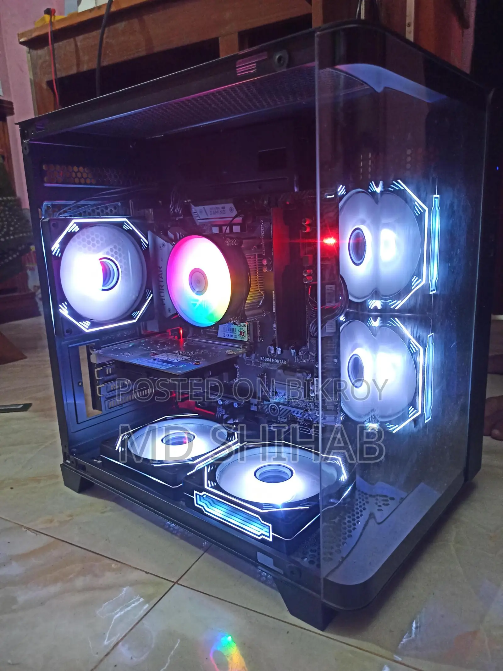Full PC setup with table