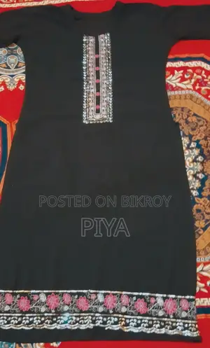 Beautiful Black Kurti with Sequence Work