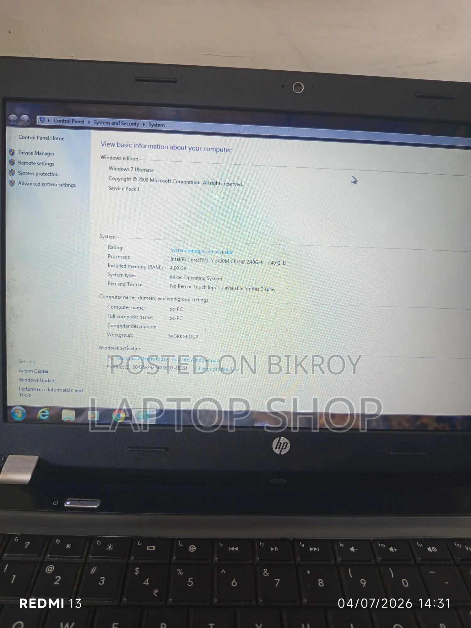 HP Pavilion g4 Core i5