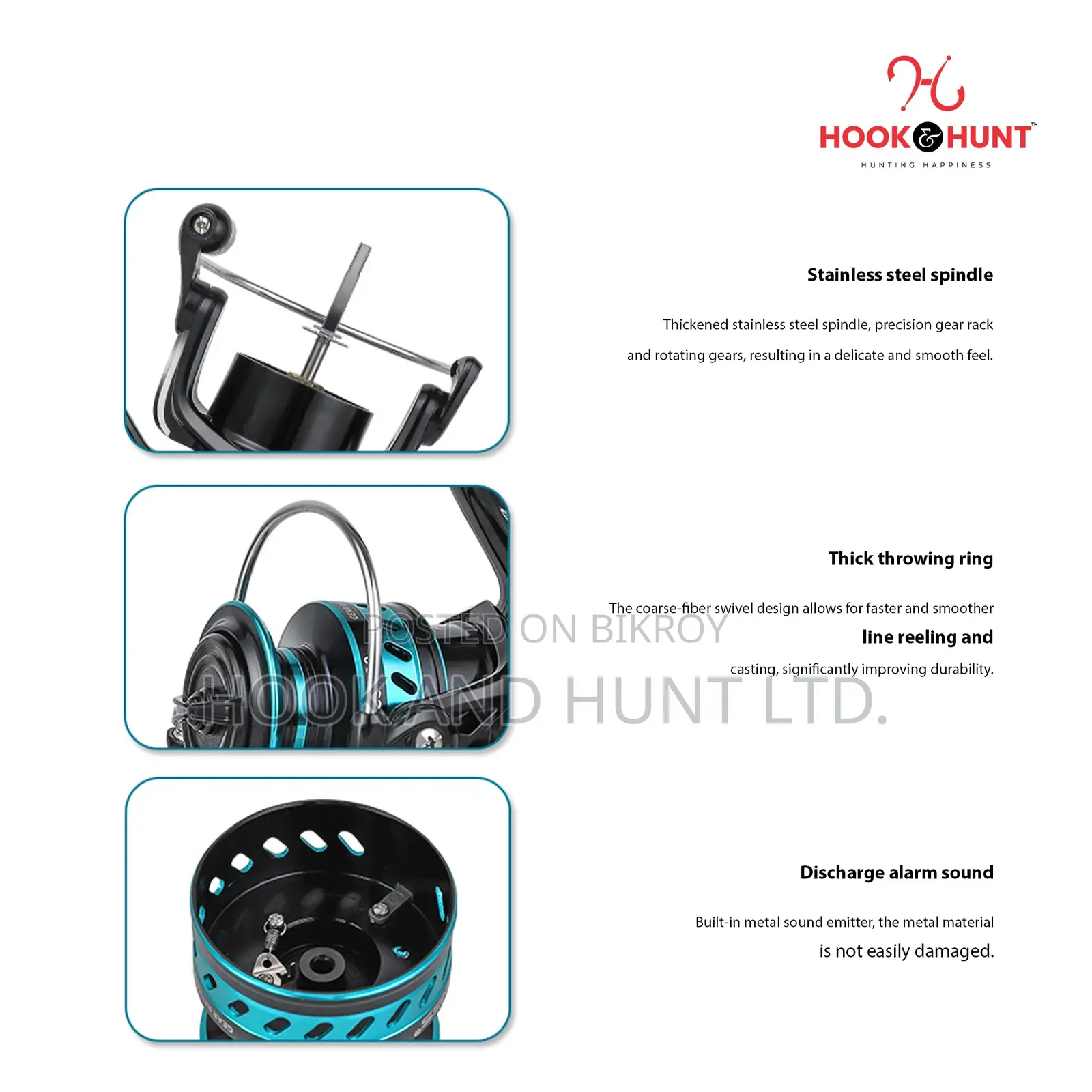 FC Spinning Fishing Reel 1000–7000