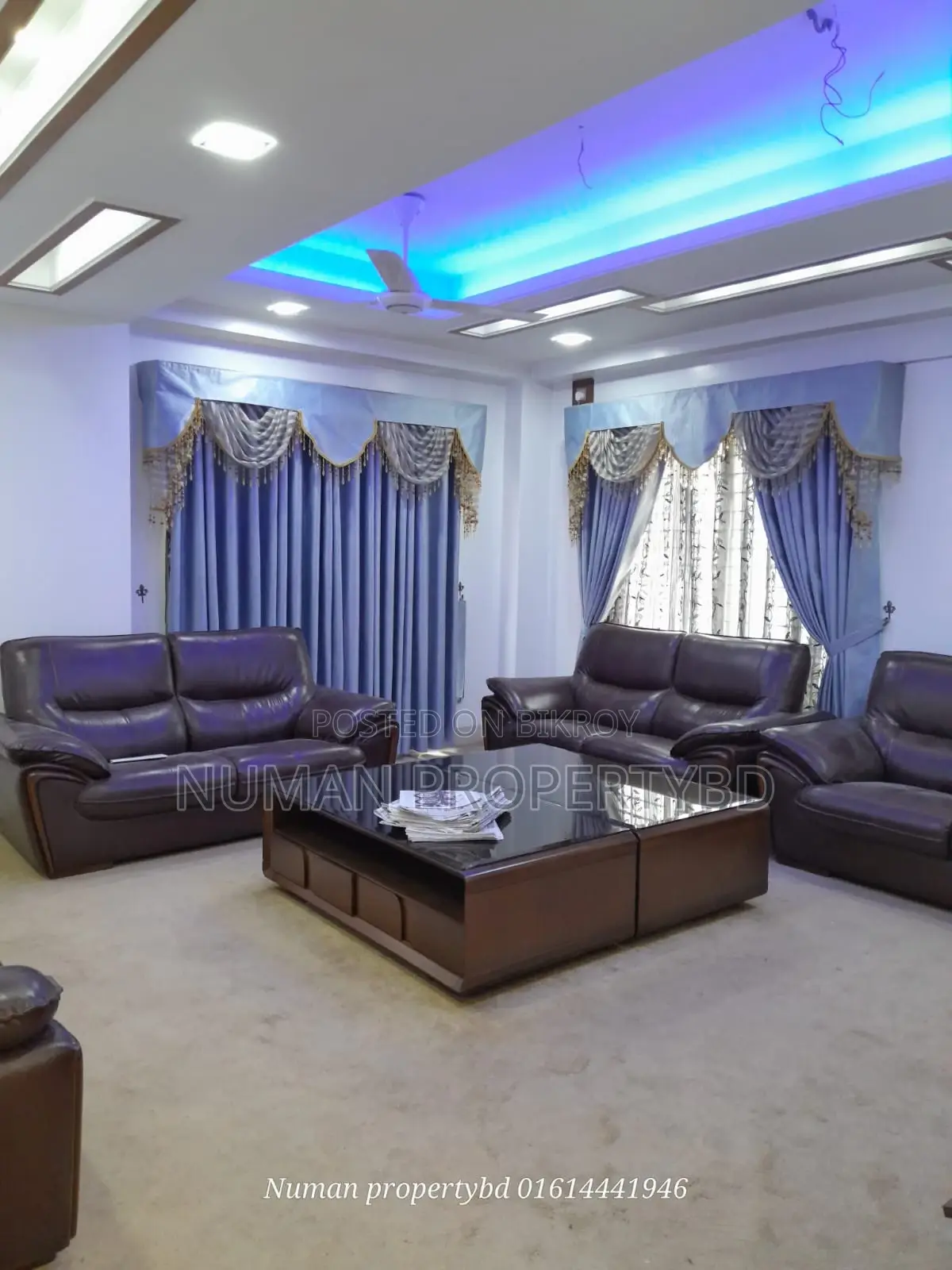 4000sq 4-bedroom Full Luxury Semi Furnished Interior Design Flat Rent