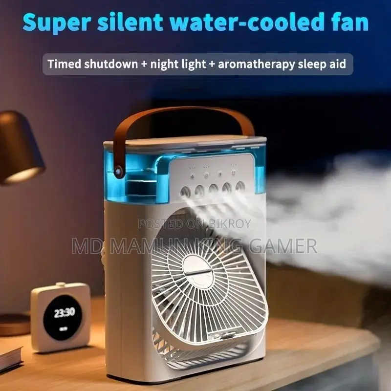 3-in-1 Rechargeable Mini Portable Air Cooler Fan