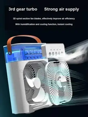 3-in-1 Rechargeable Mini Portable Air Cooler Fan