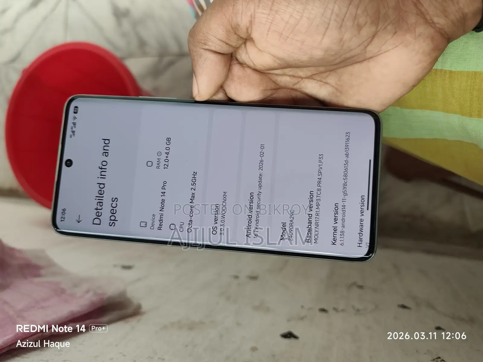 Xiaomi Redmi Note 14 pro 5g 12/256 CN (Used)