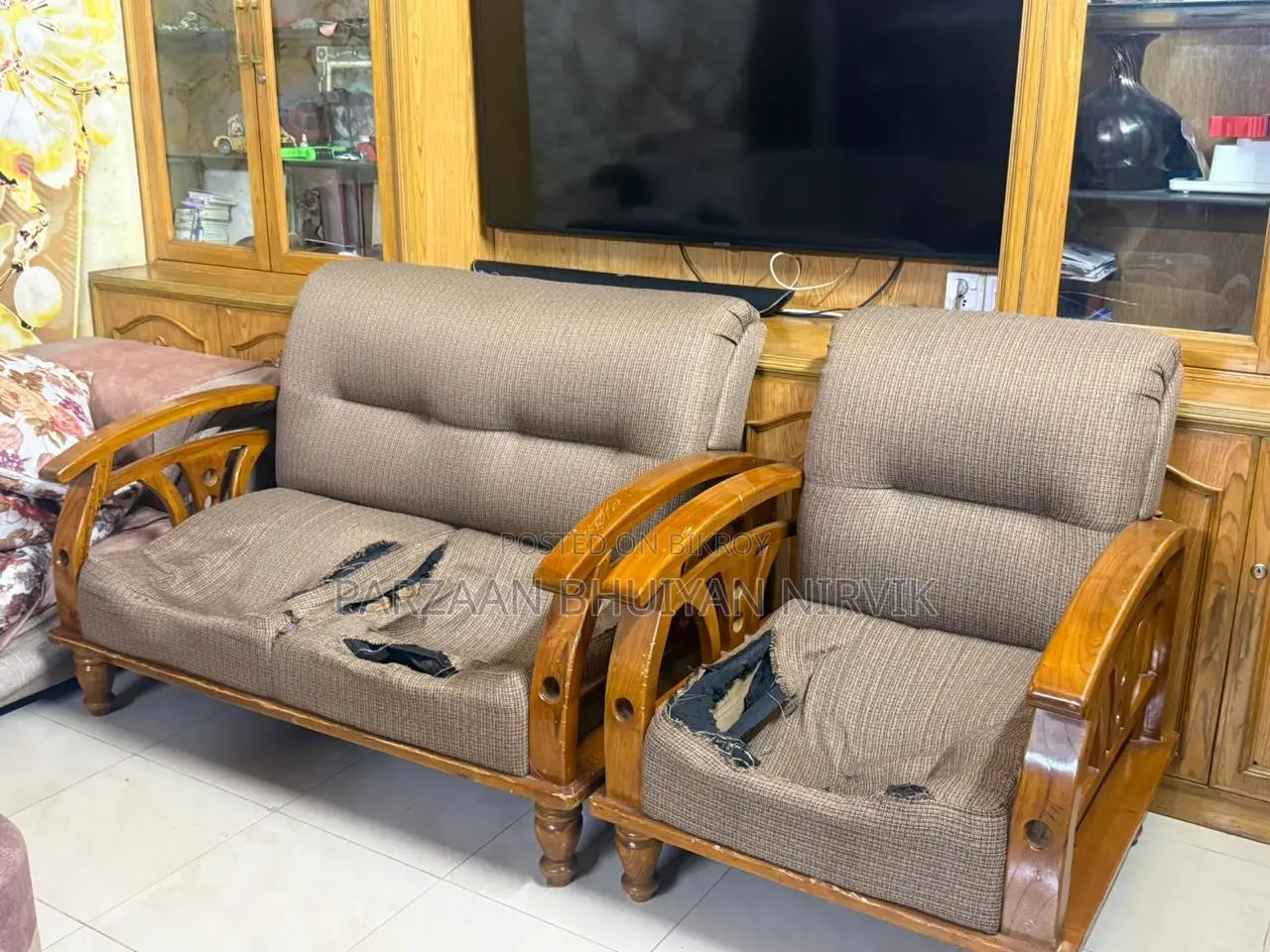 Teak Wood Sofa