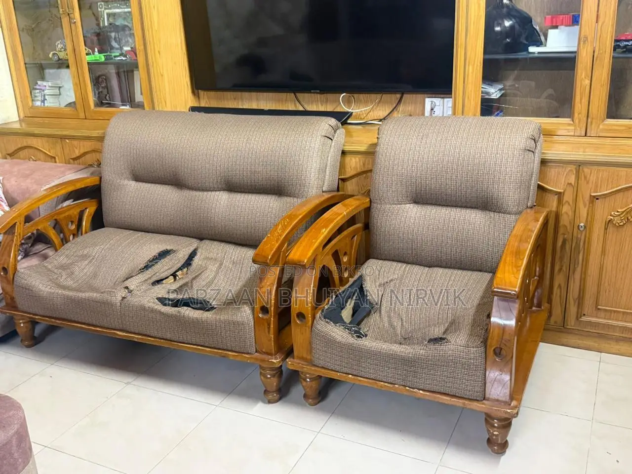 Teak Wood Sofa
