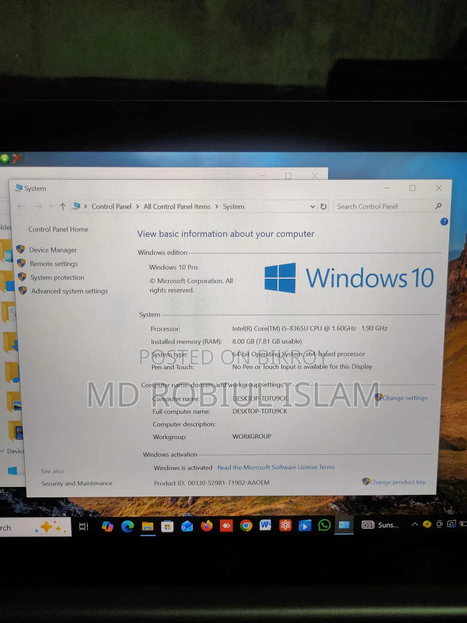 HP Elitebook G6 8gen 8/256