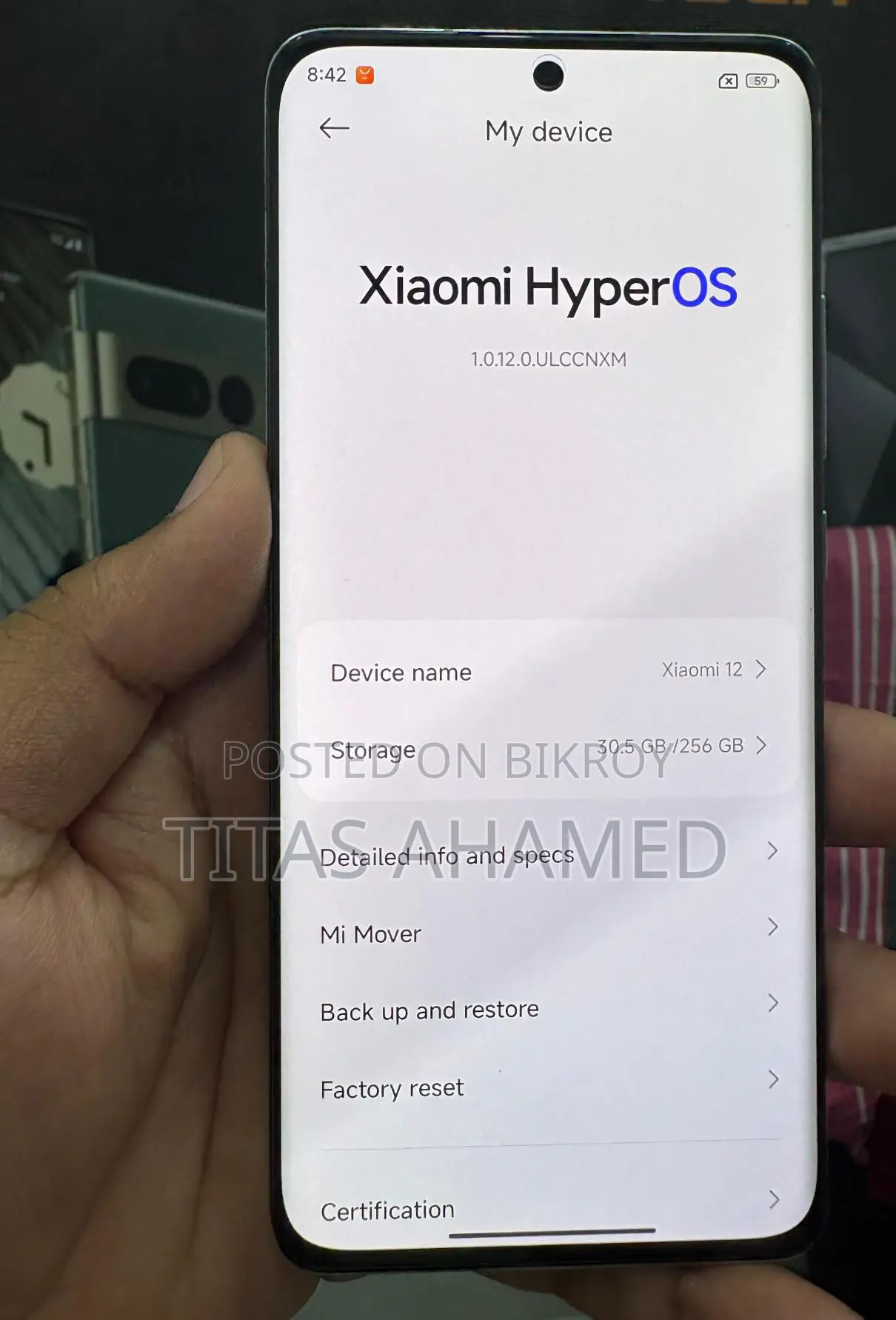 Xiaomi Mi 12 Super Fresh (Used)