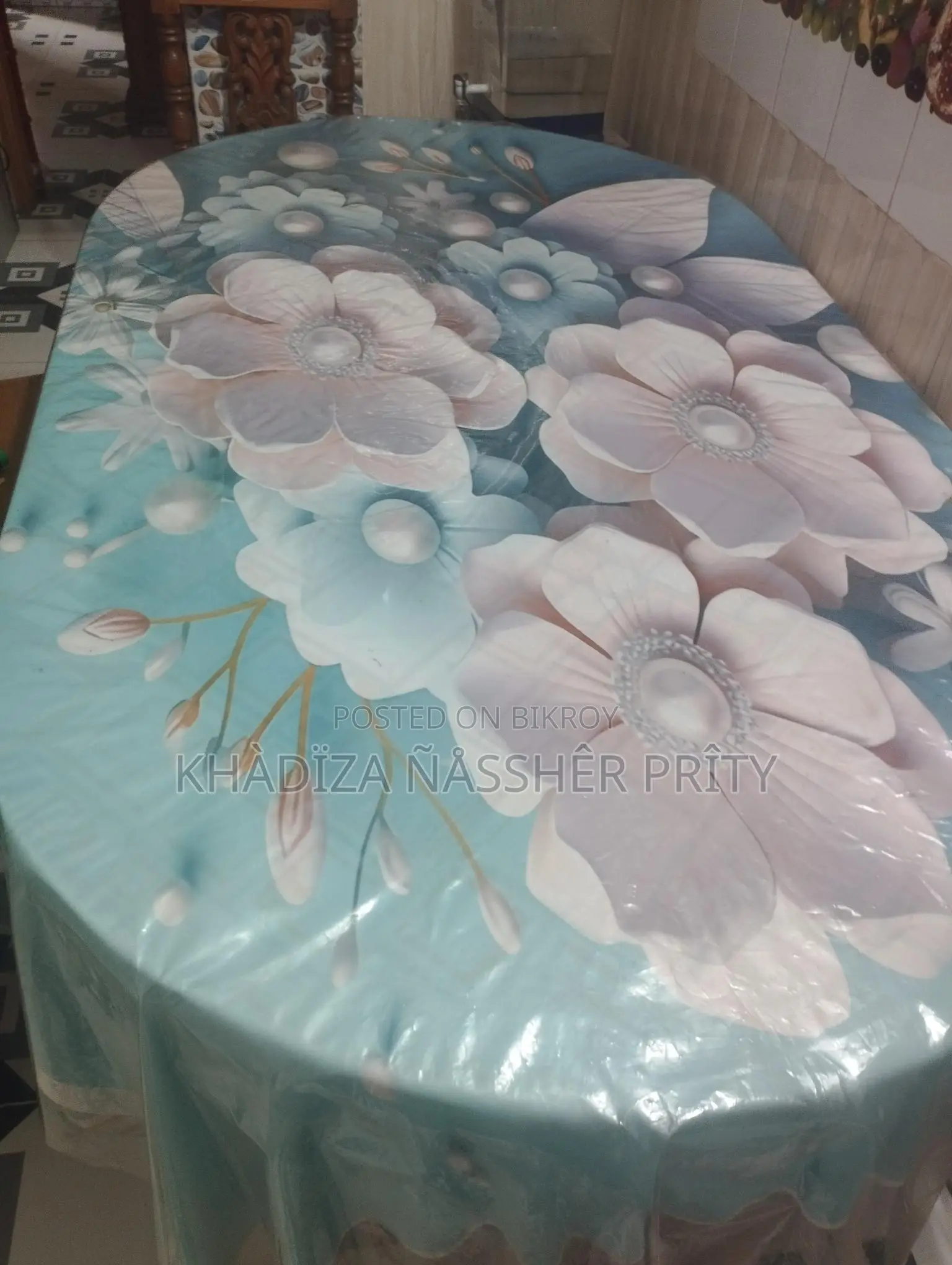 সেগুন কাঠের ৬ চেয়ার, রিং সাইজের রাউন্ড টেবিল,