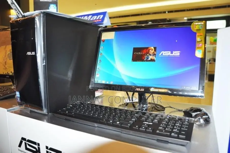 নতুন Core™ i5+RAM 4GB+SSD 128GB+HDD 1000GB+ASUS 19''LED