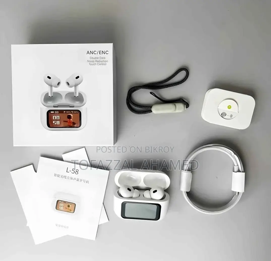 E9 Pro Display Airbuds Bluetooth 5.3 Smart Touch Wireless