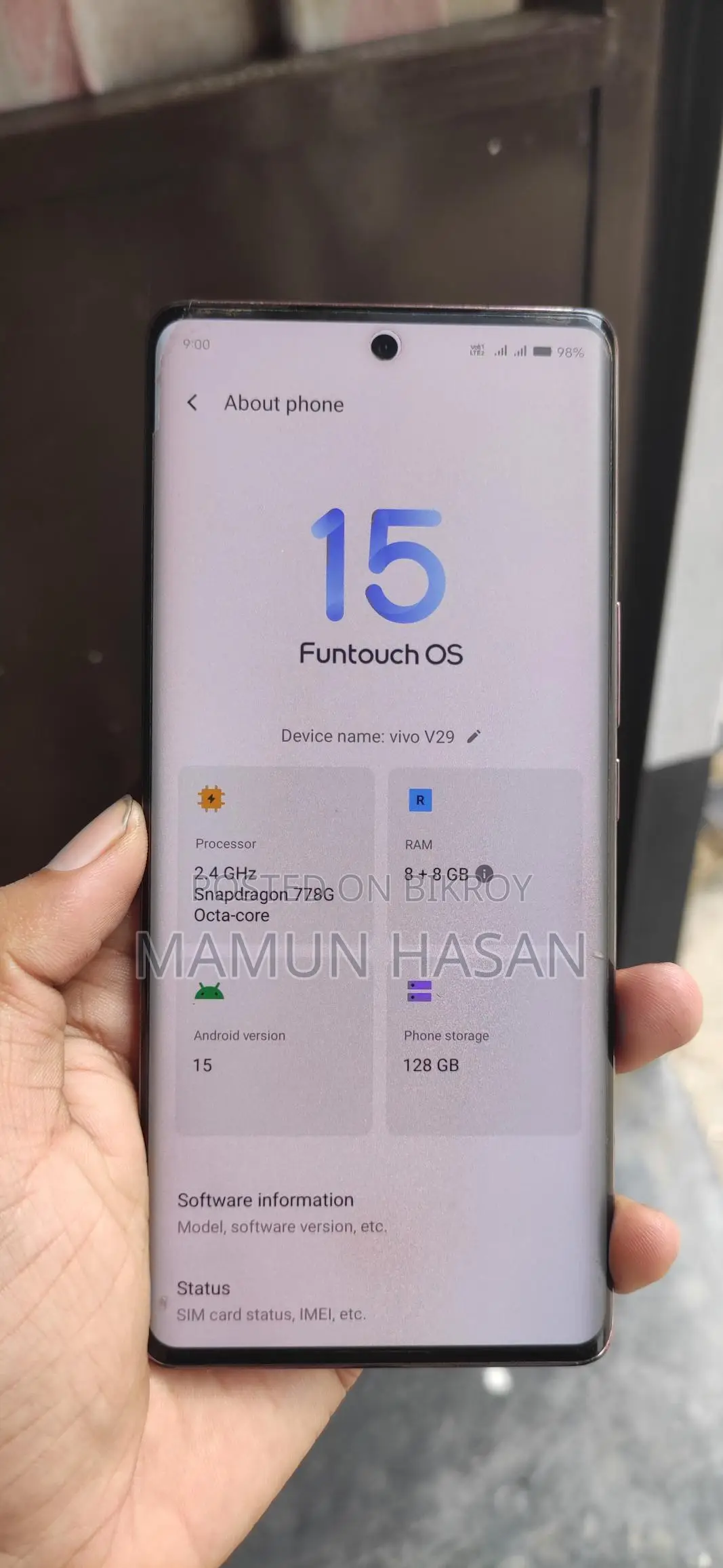 Vivo V29 5G 8/128 (Used)