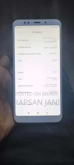 Xiaomi Redmi 5 Plus . (Used)