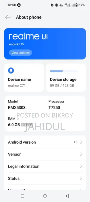 Realme C71 2026 (Used)