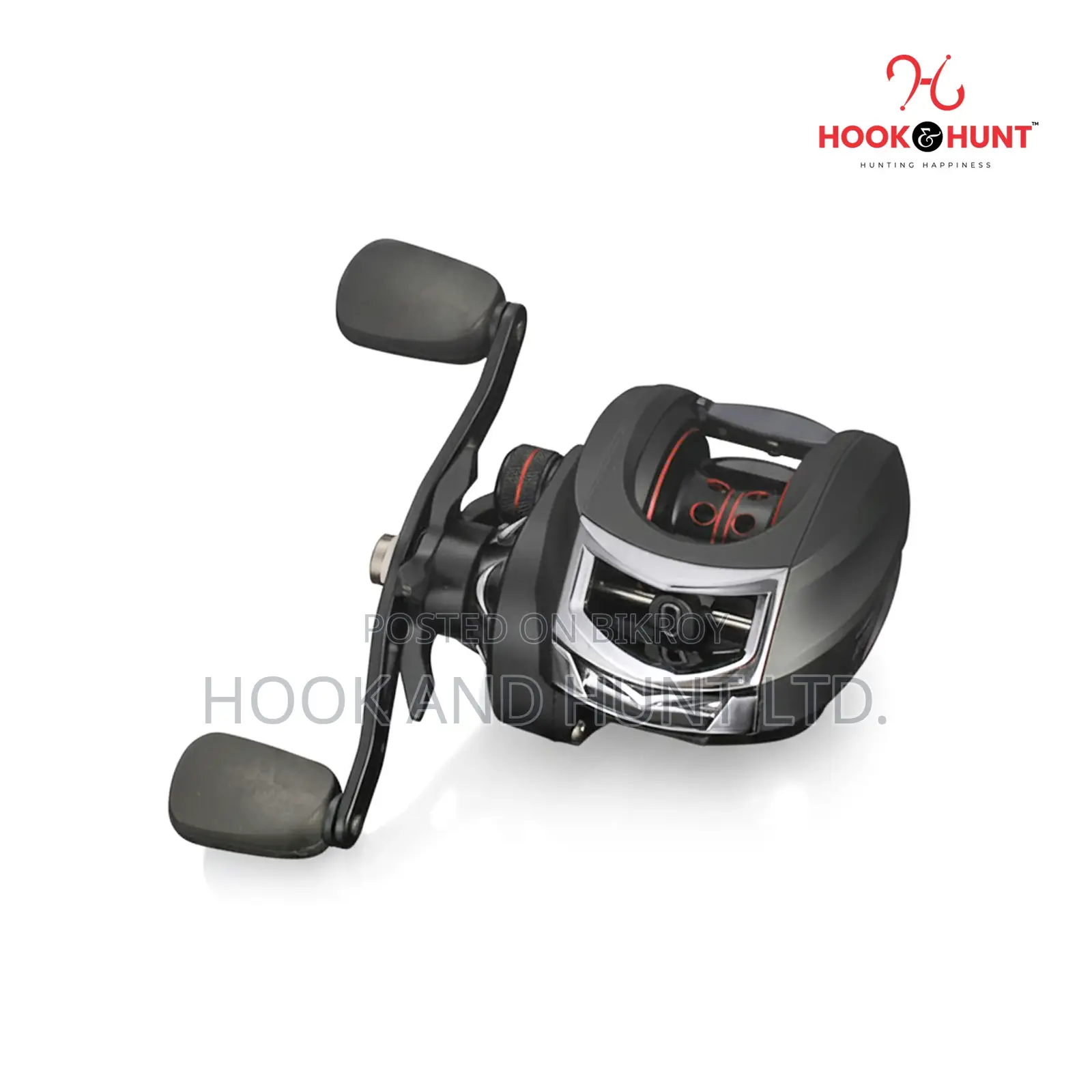 AC200 Water Drop Drum Fishing Reel Black Brown