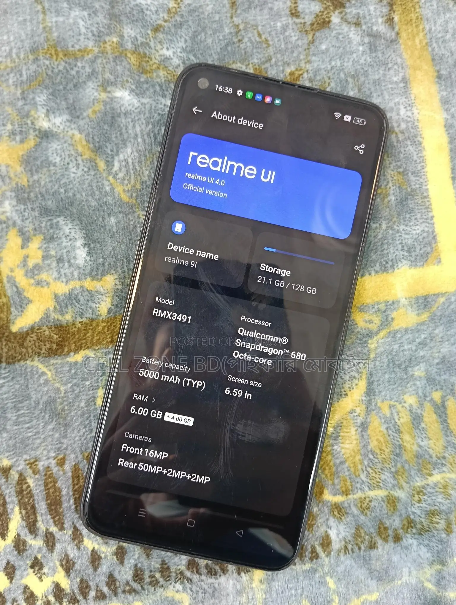Realme 9i 128 GB Black