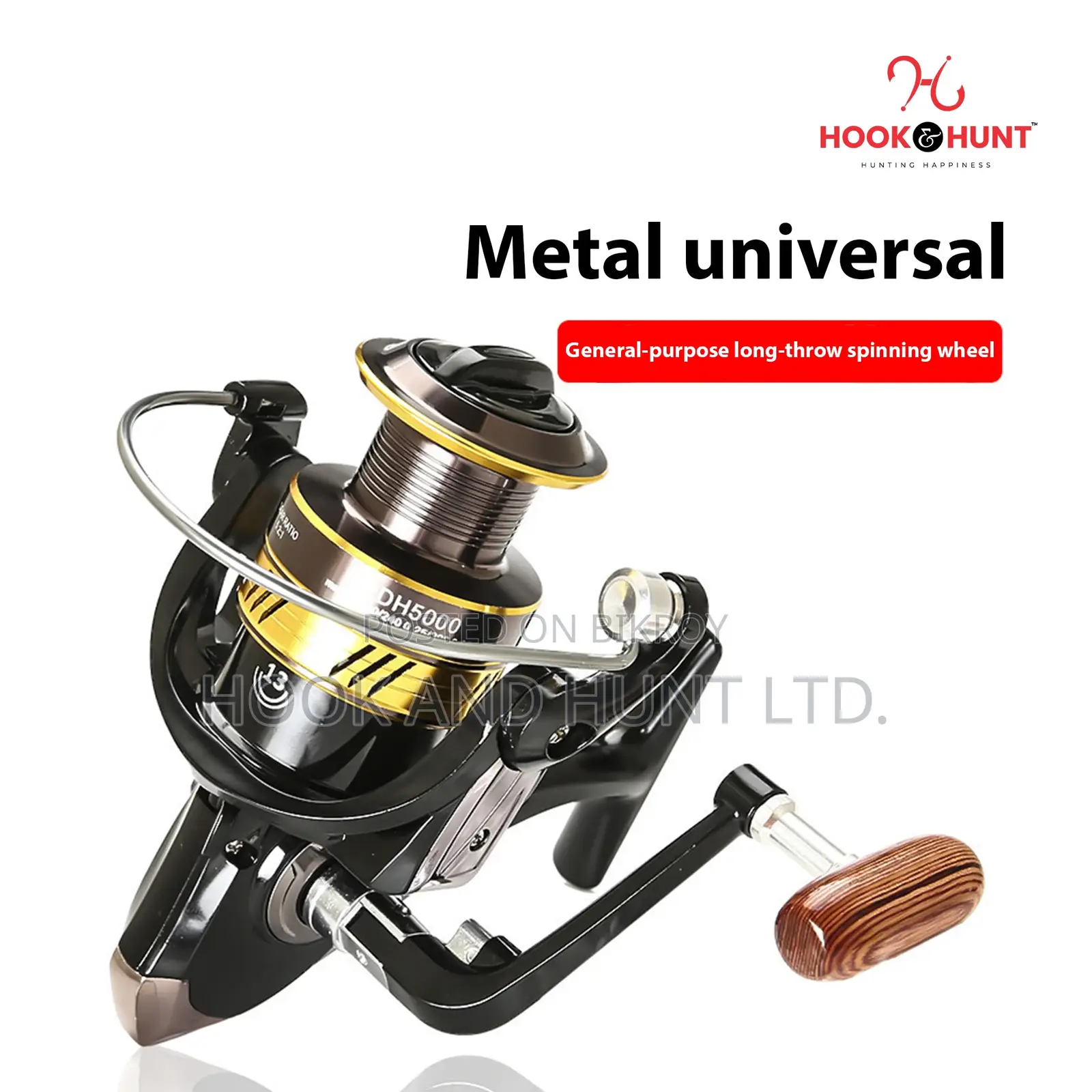 DH Full Metal Spinning Reel 1000–7000 Series