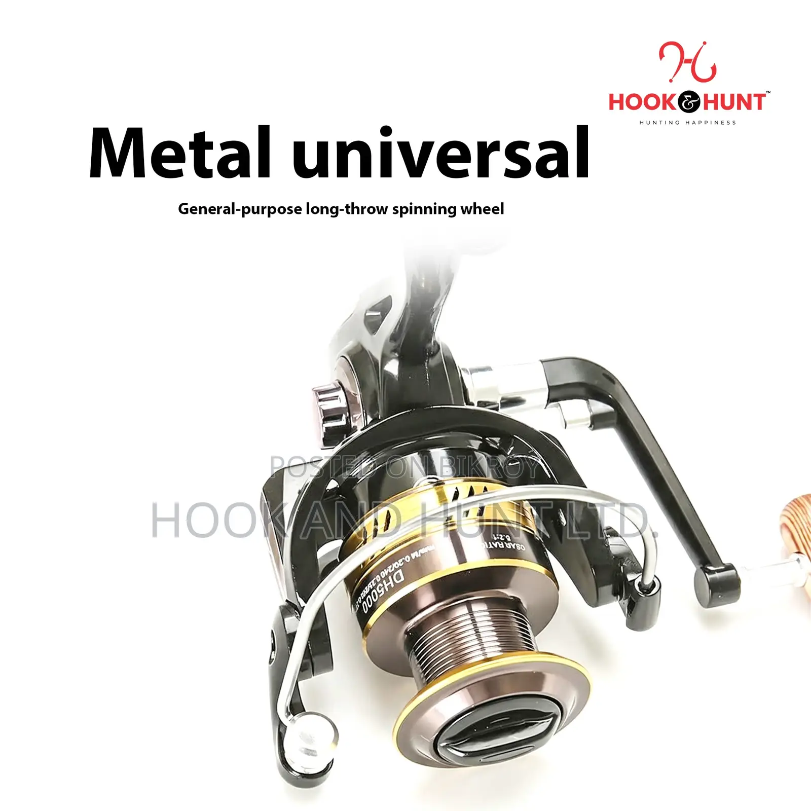 DH Full Metal Spinning Reel 1000–7000 Series