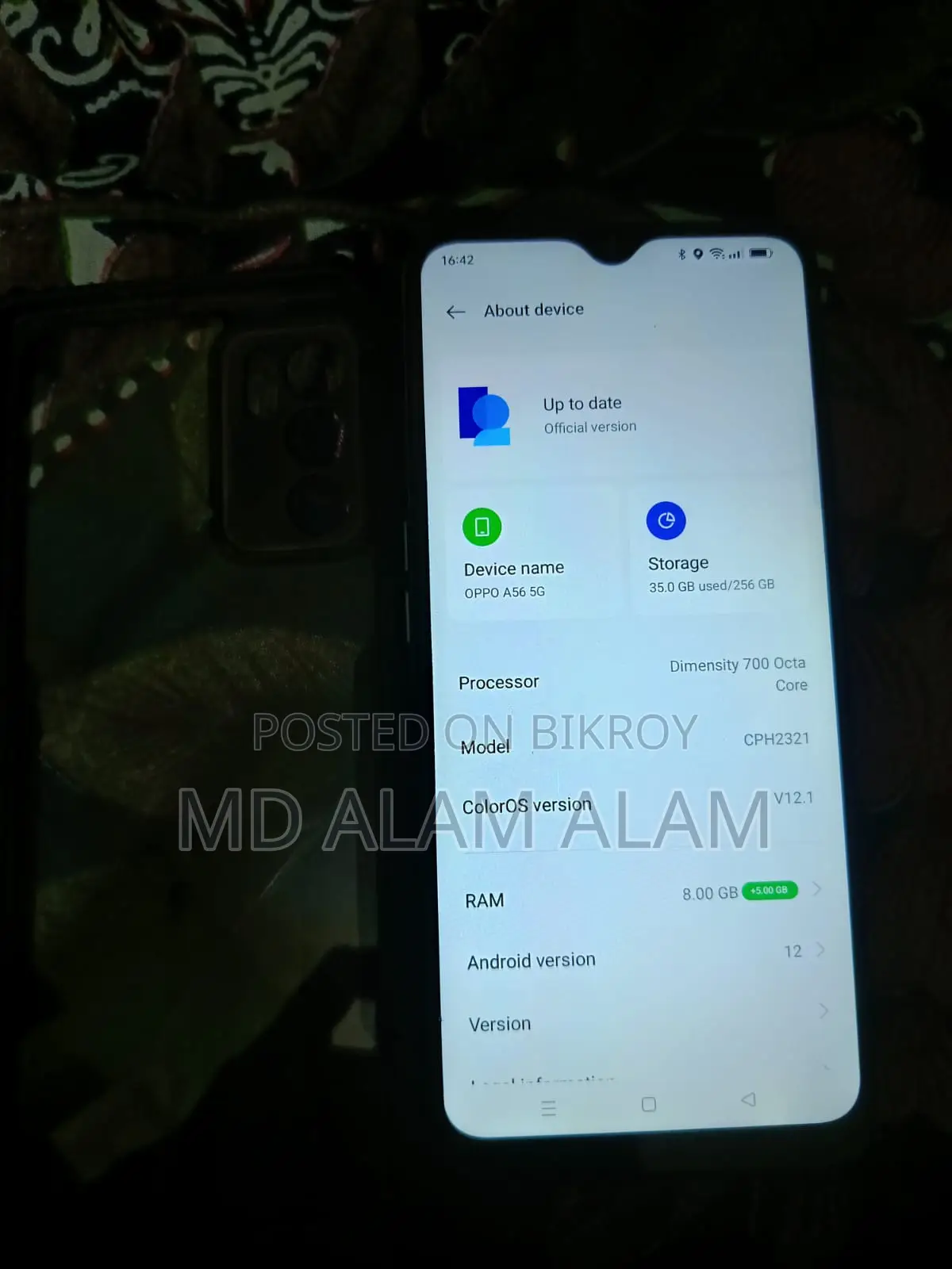 OPPO A56 . (Used)