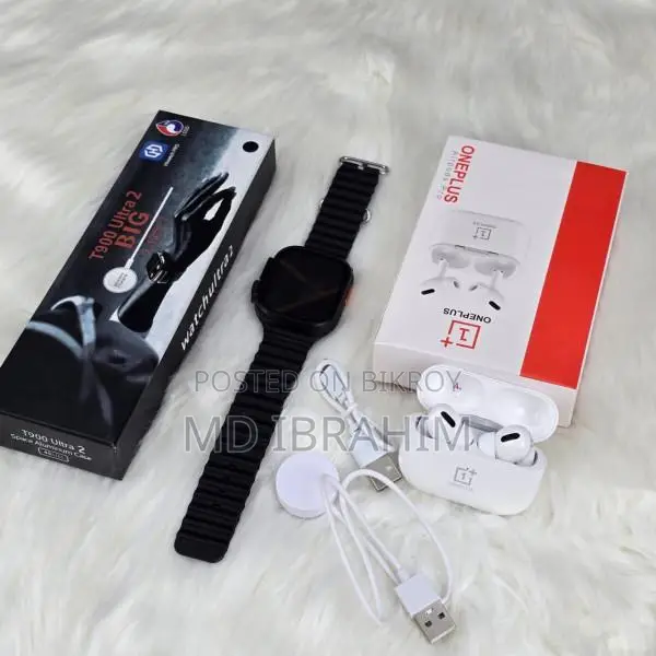 T900 Ultra 2 & One Plus Air Pods Pro Combo