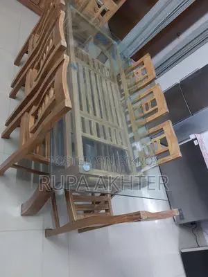 Chittagong Shogun Dining Set, 8 Chairs, 3 Years Used, Good Condition, Customised