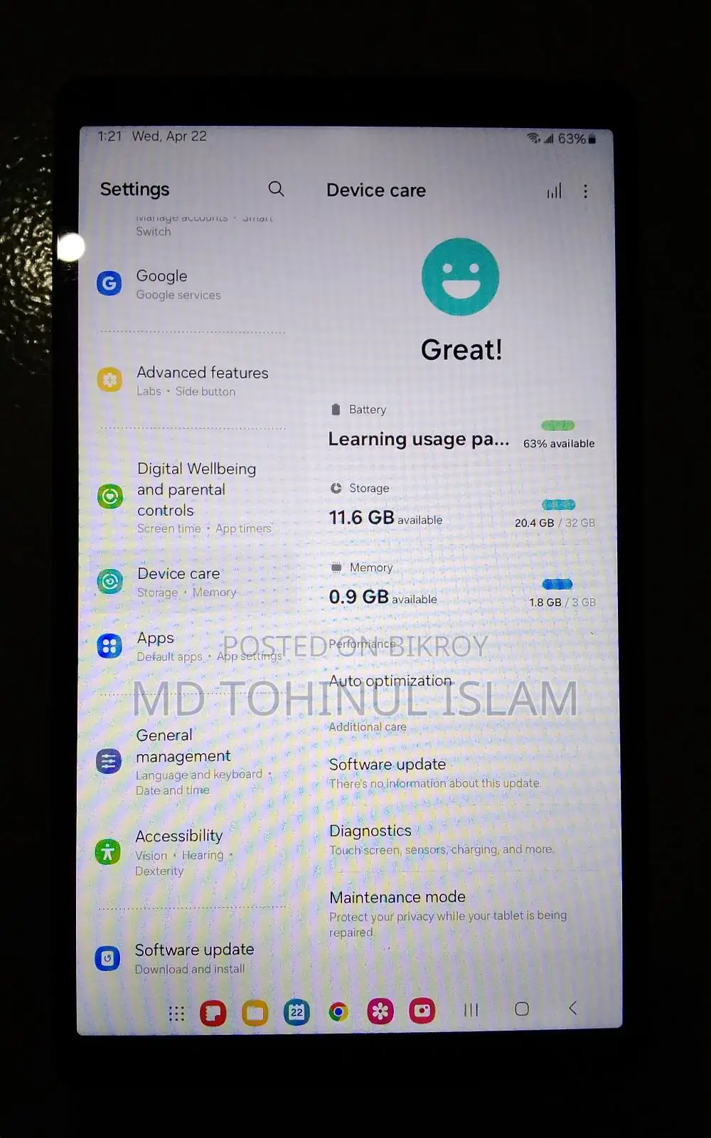 Samsung tab sm-t227u