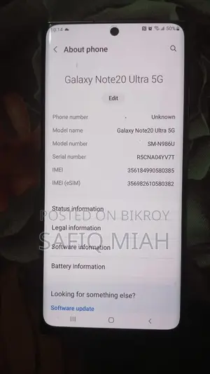 Samsung Galaxy Note 20 Ultra (Used)