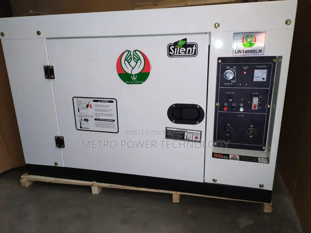 Brand New 6 KW LW Diesel Generators with Intact Silent Canopy for sale.