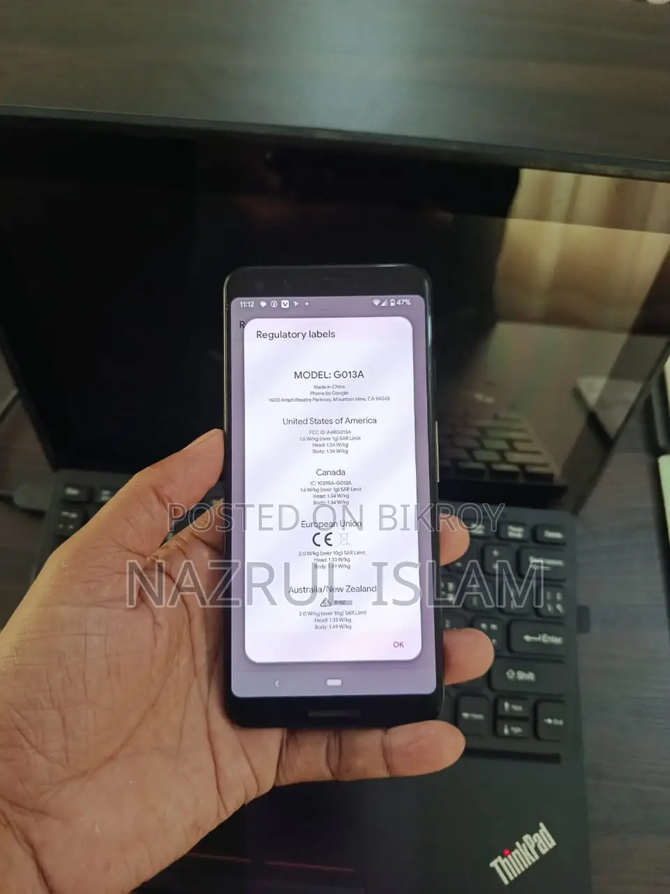 Original Google Pixel 3 (Used)