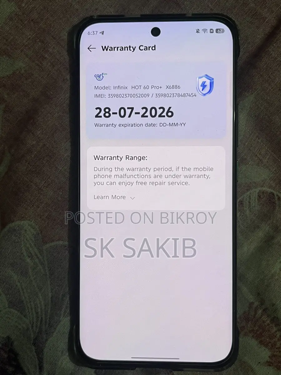 Infinix Hot 60 Pro Plus (Used)