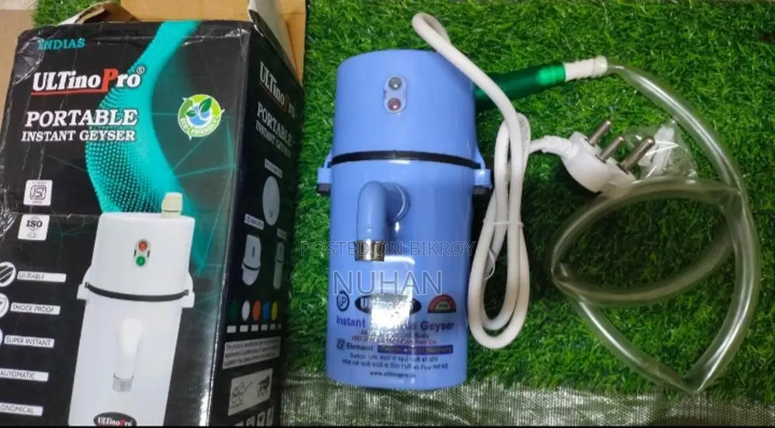 Ultimo pro portable instant geyser made in India.