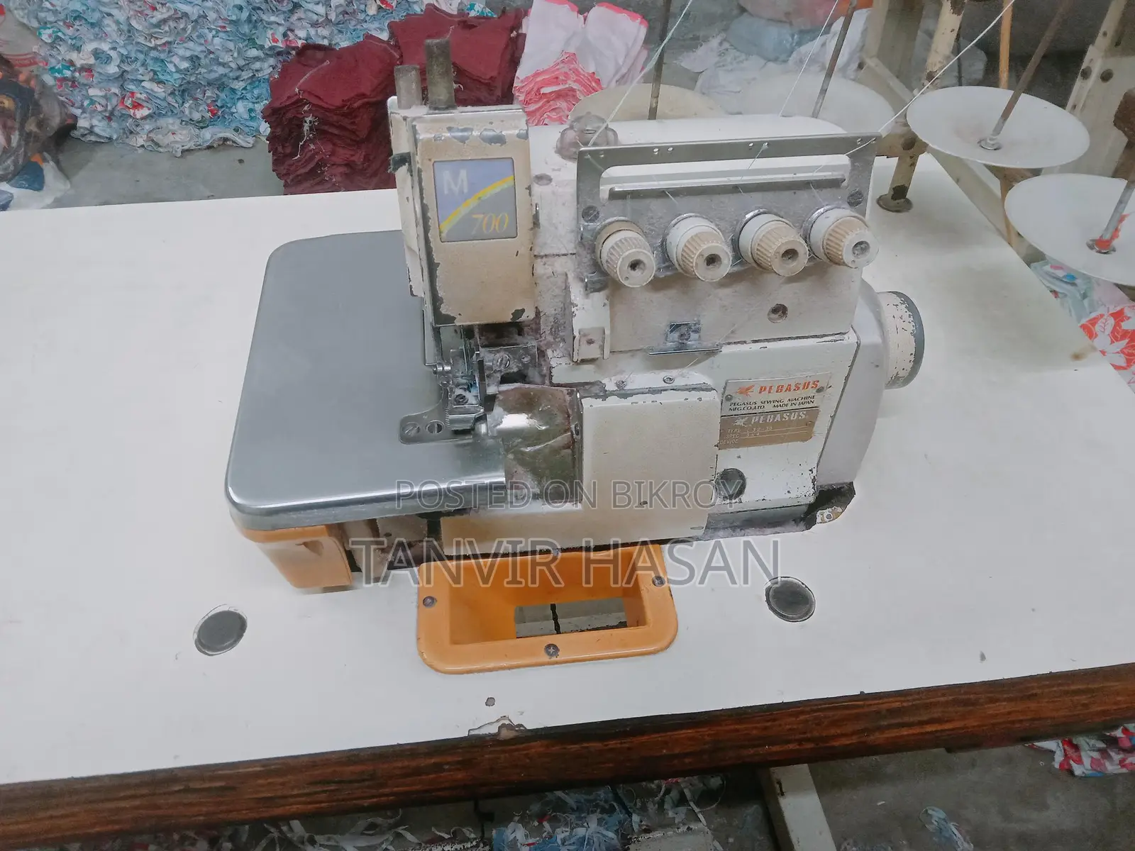 Pegasus 700 Overlock Machine বিক্রি হবে ইন্ডাস্ট্রিয়াল গ্রেড