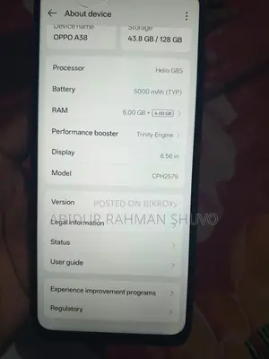OPPO A38 . (Used)