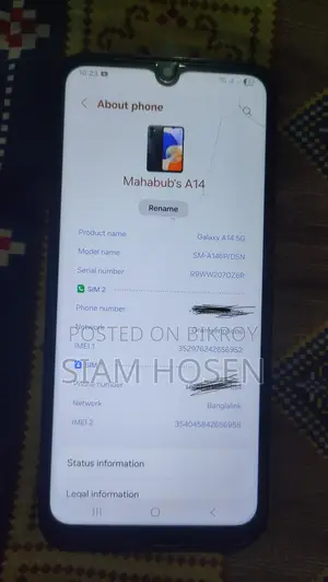 Samsung Galaxy A14 . (Used)
