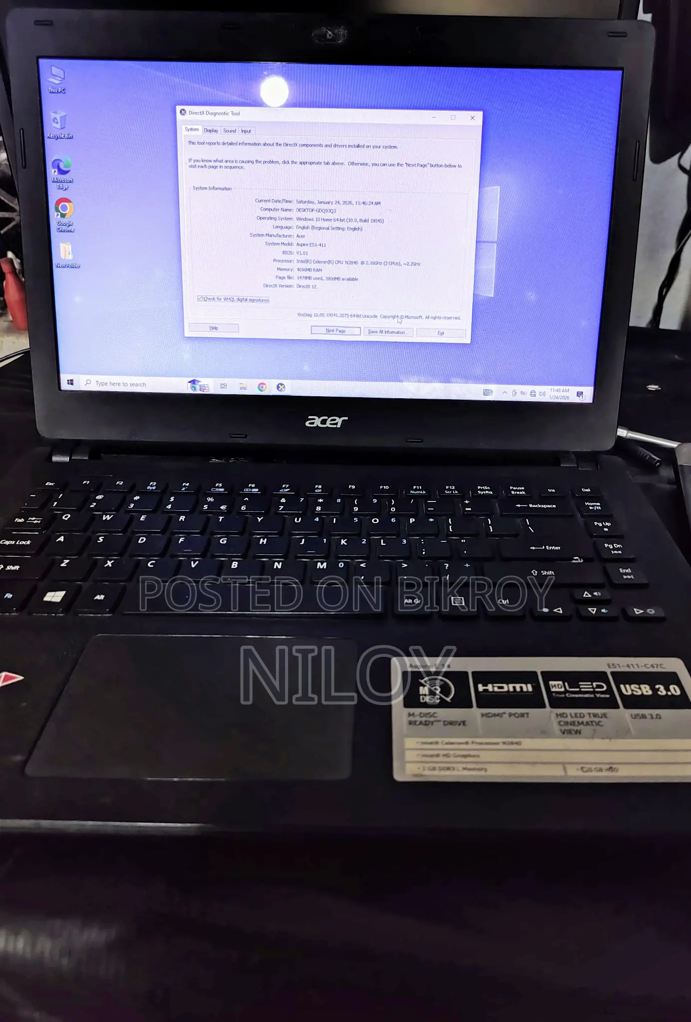 ACER E14 Laptop