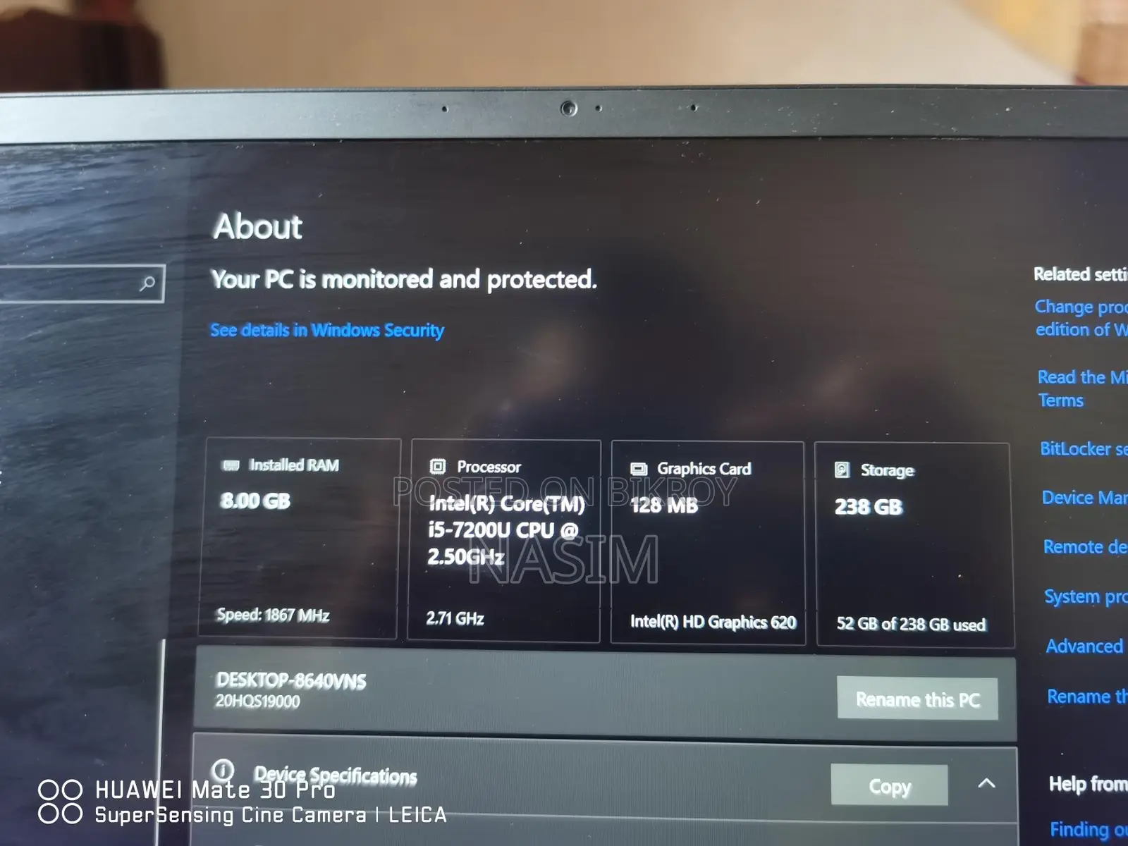 Server Lenovo 8GB Intel Core i5 SSD 256GB