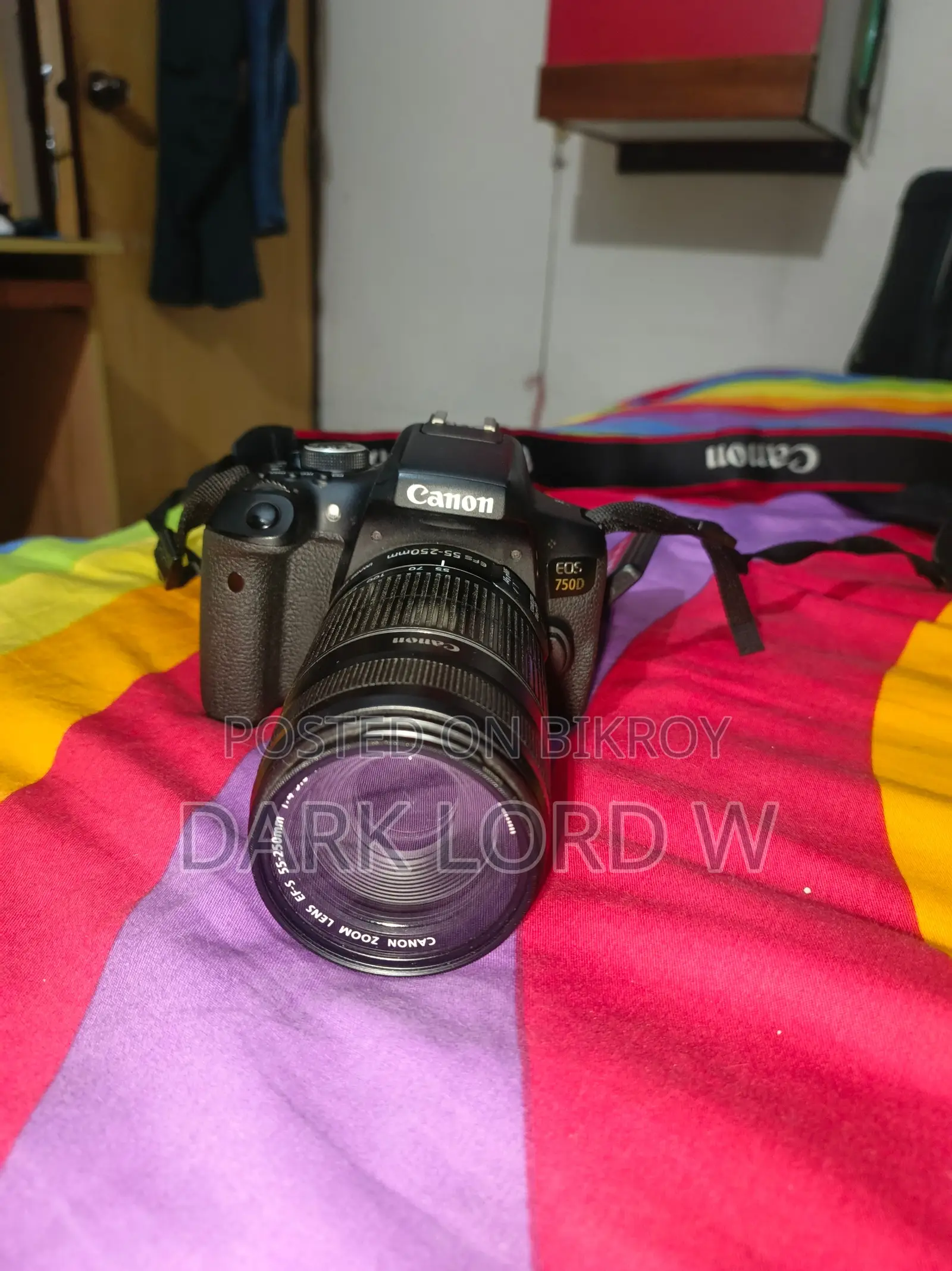 Canon EOS 750D with 55mm-250mm STM Zoom Lens