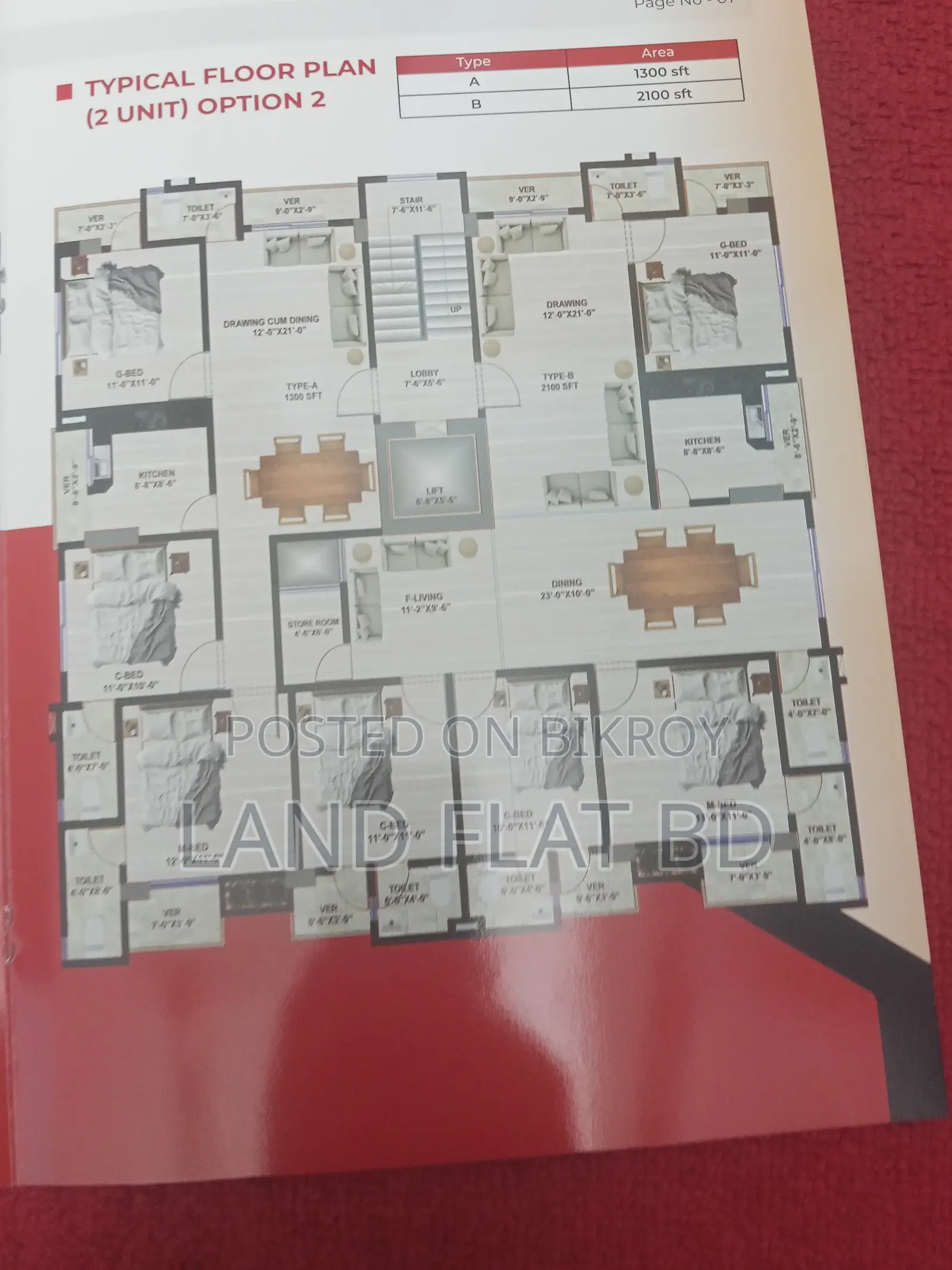 Chondrima Housing @ 2100 sq ft South-Facing Flat for Sale in Mohammadpur