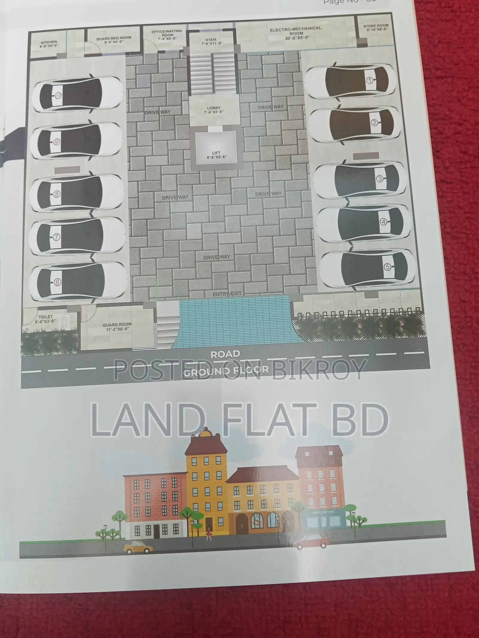 Chondrima Housing @ 2100 sq ft South-Facing Flat for Sale in Mohammadpur