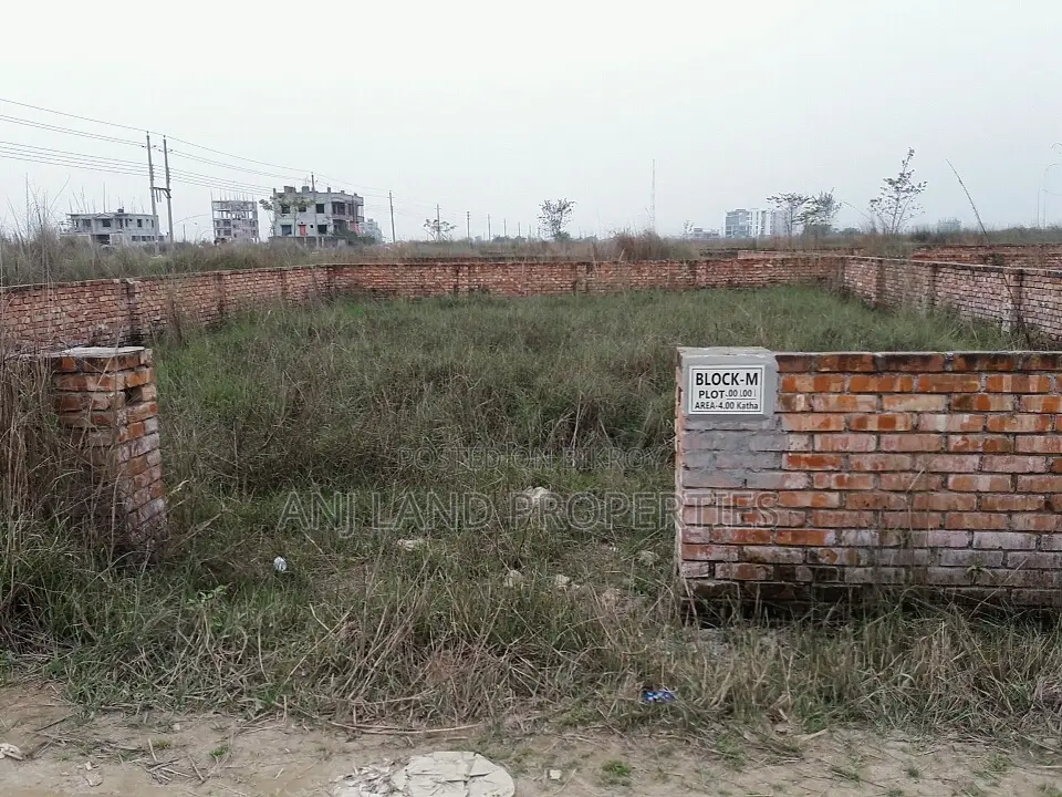 M-Block 4000 Serial 4-Katha Plot Sale Near 300'road