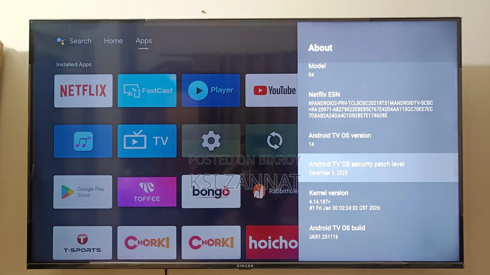 সিঙ্গার প্রাইম্যাক্স S55-Sle55u5000gotv ৫৫ ইঞ্চি অ্যান্ড্রয়েড গুগল টিভি
