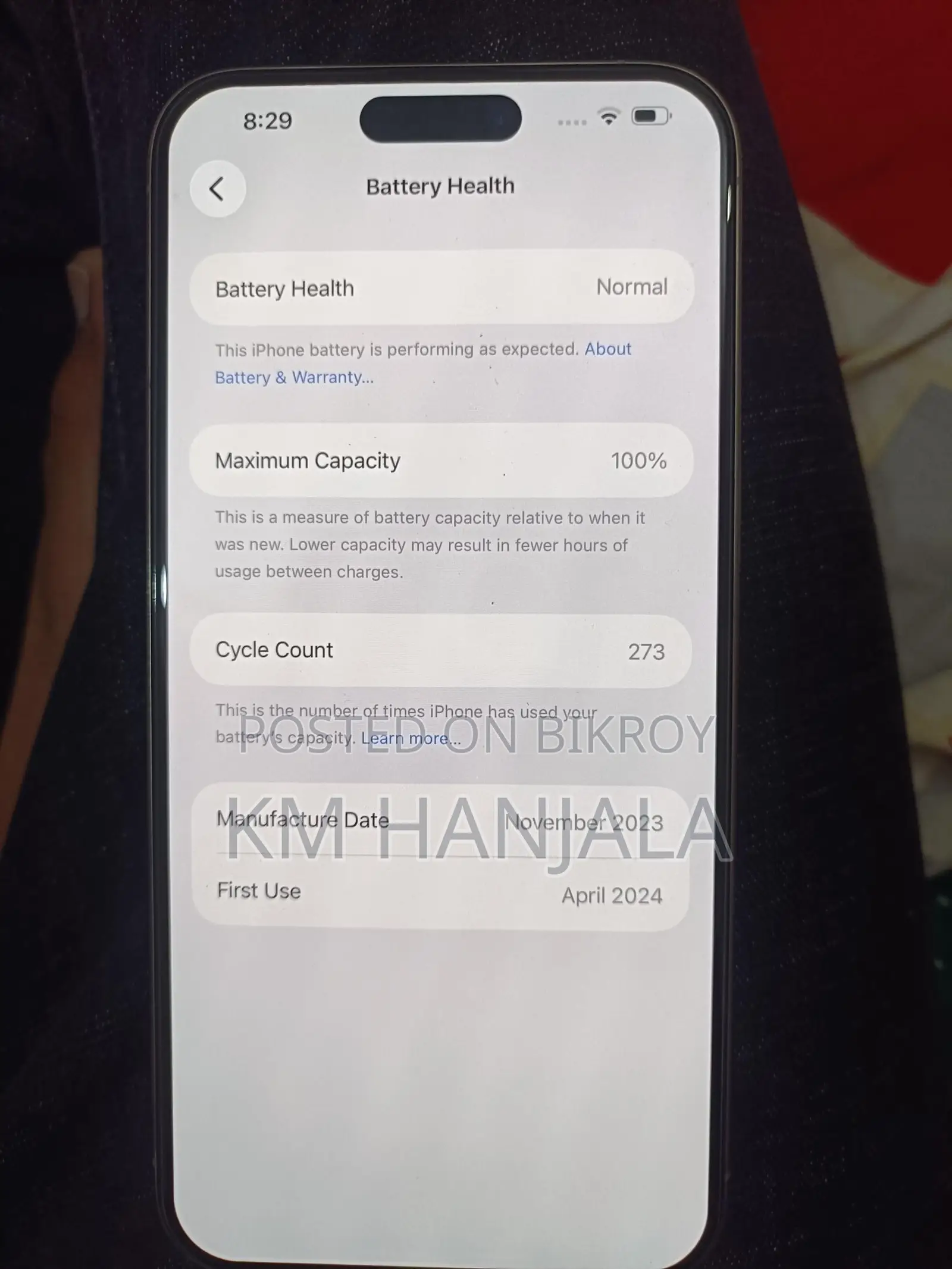 Apple iPhone 15 pro max 256 Singapore (Used)
