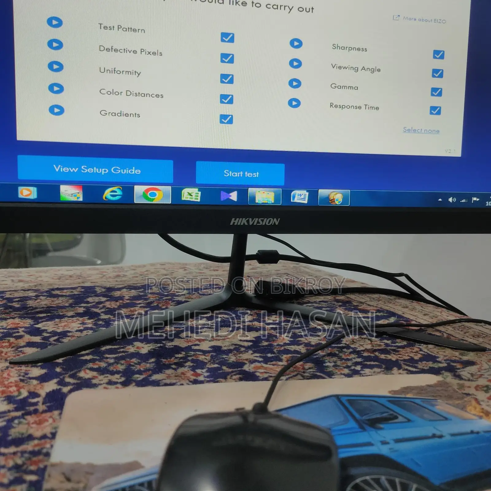Hikvision 22” Monitor (Used) – Ready set with Box + Cable
