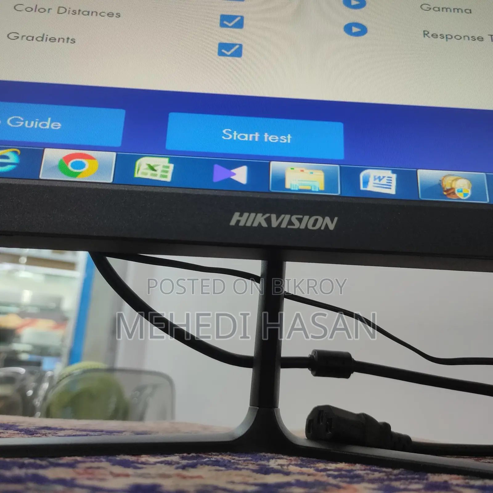 Hikvision 22” Monitor (Used) – Ready set with Box + Cable